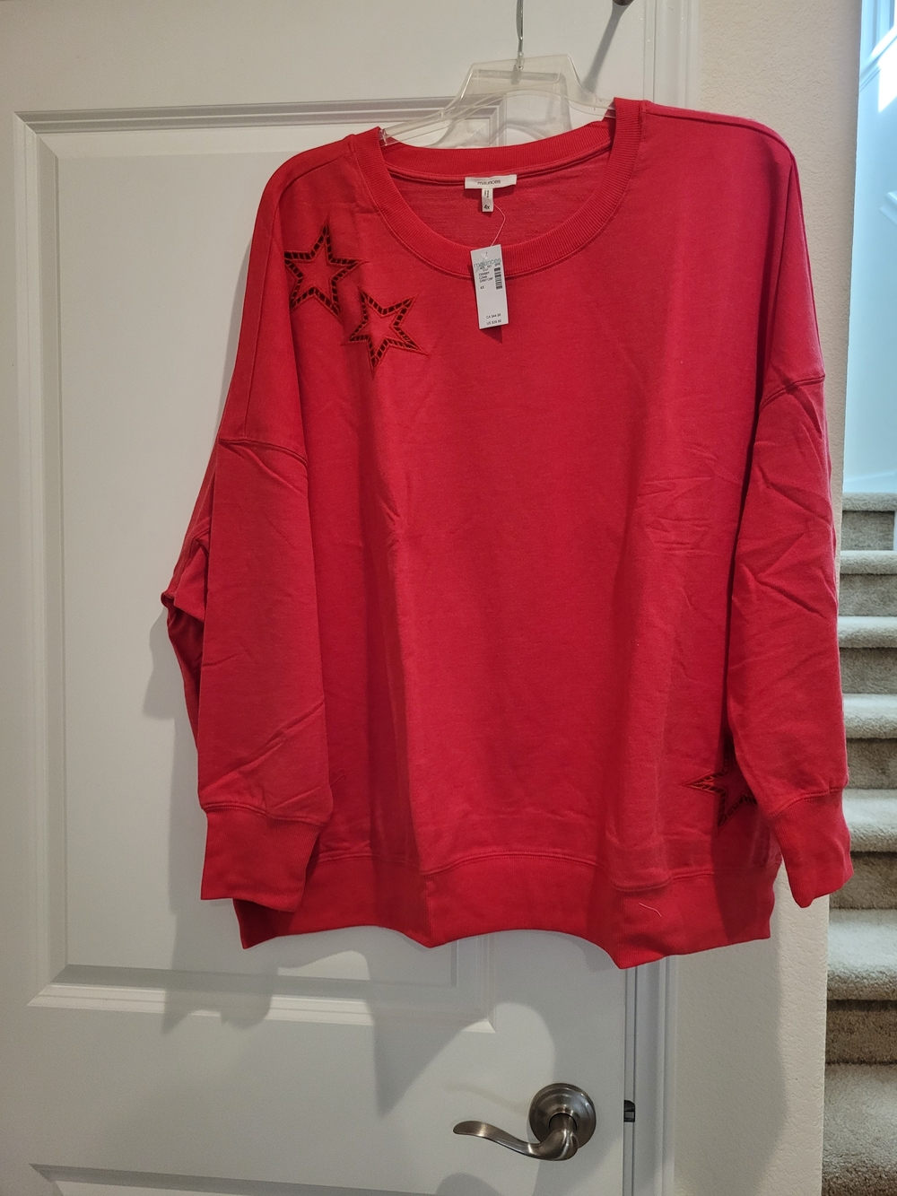Maurices Women's Red Star Sweatshirt 4x